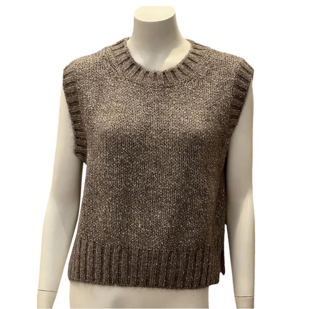 MARELLA Max Mara Sleeveless Knit Sweater - Brown